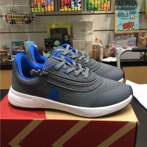 Billy Footwear Sports Inclusion One Charcoal and Blue Multiple Sizes